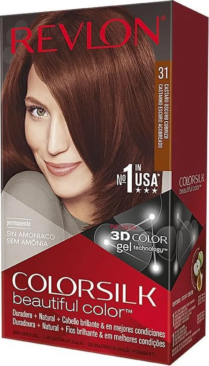 Revlon Colorsilk Donker Koper Kastanje Haarkleur 3ml