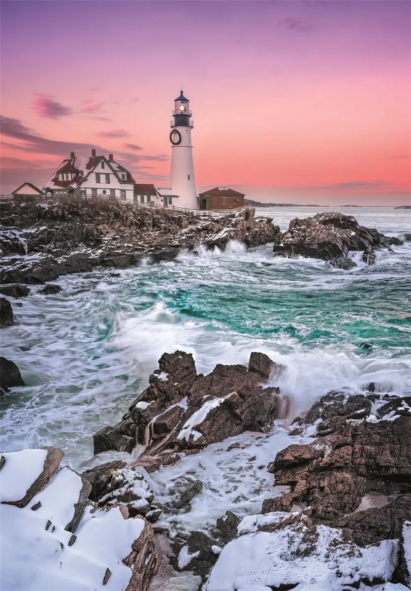 Clementoni First Snow at Portland Head Legpuzzel 1000 Stuks - MPN 37112