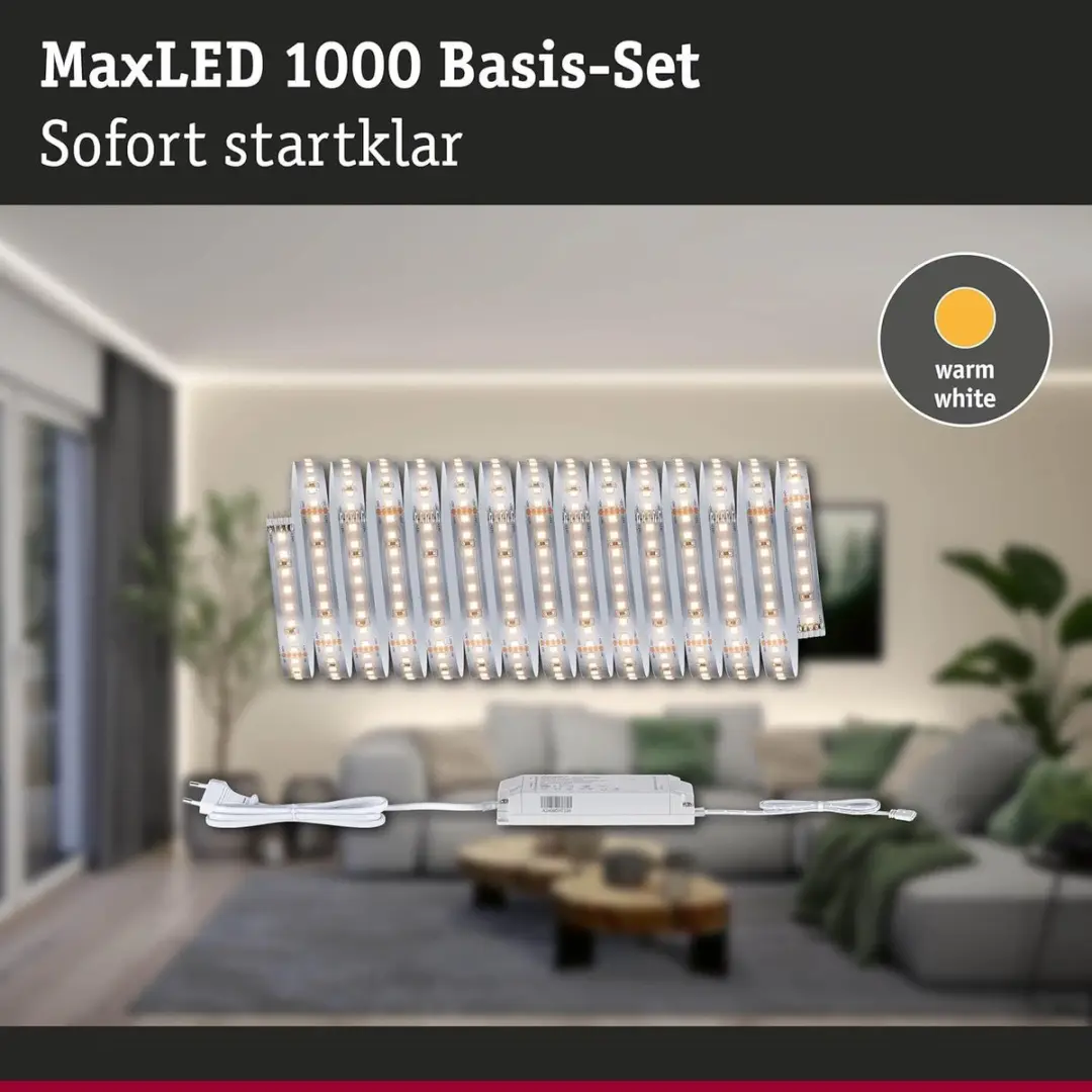 Paulmann 71241 MaxLED Warmwit LED-strip Basisset 5m - 30W