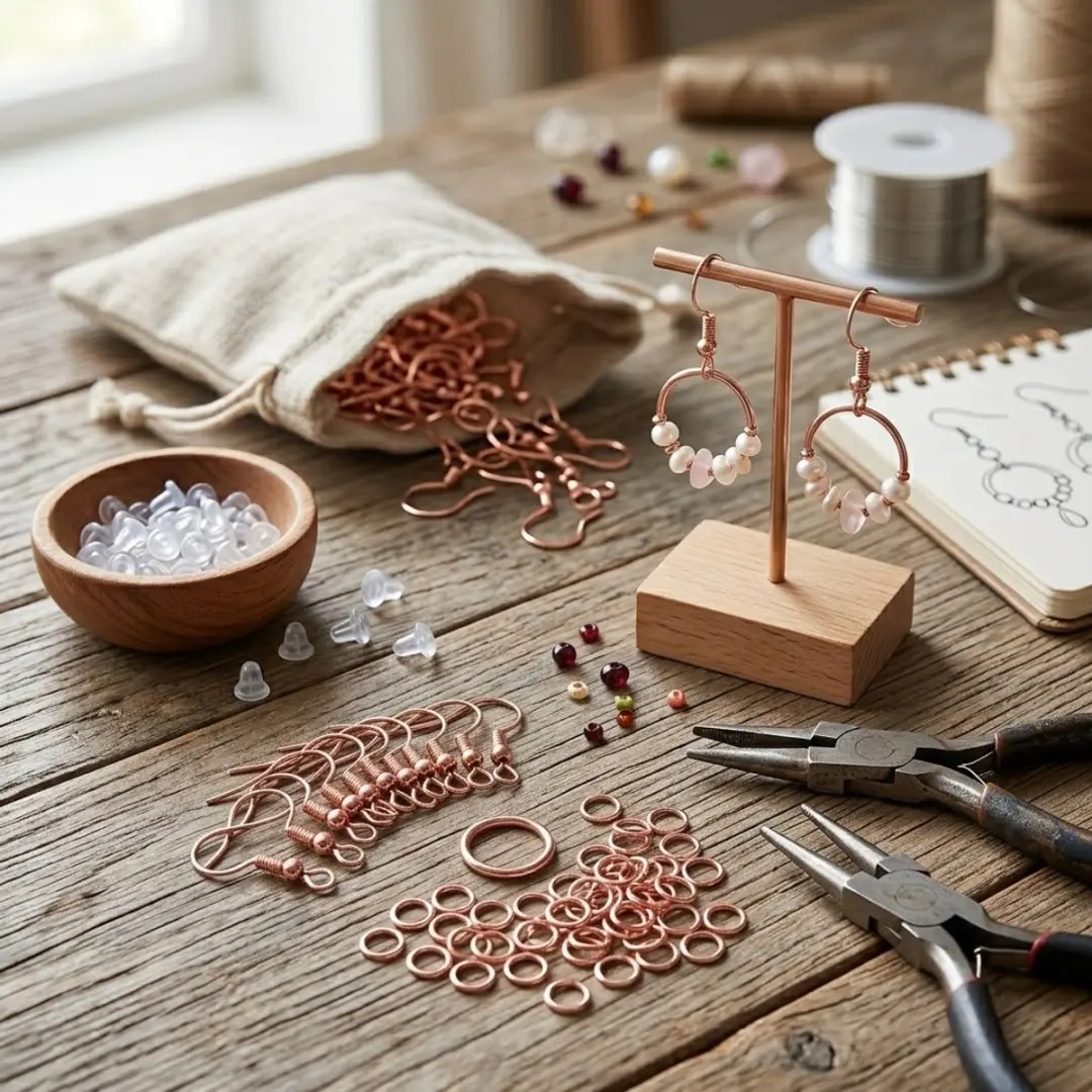 NUVEX Roségoud Oorbellen Set 300 Stuks - DIY
