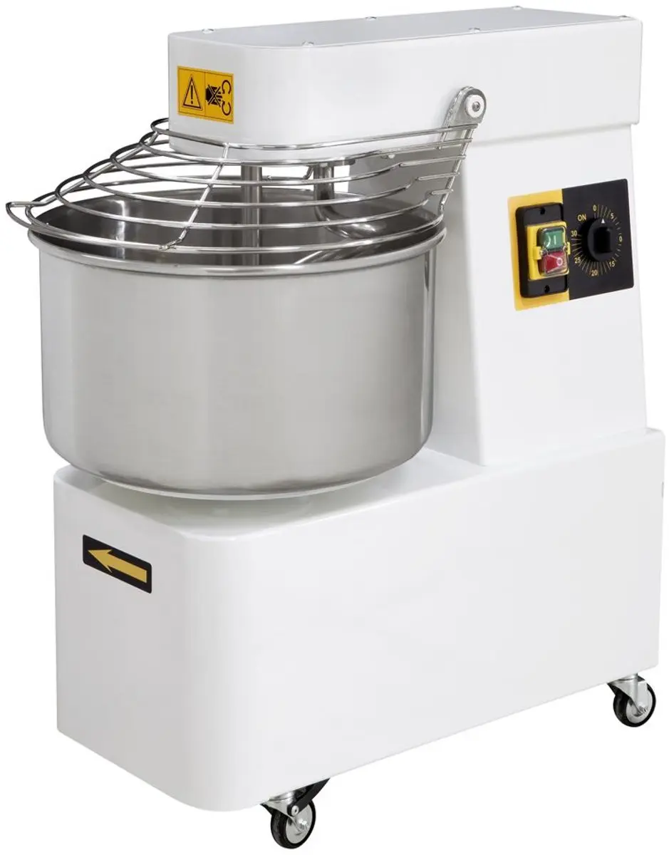 HENDI Spiraalmixer 22L - RVS kom - 2 snelheden - Wit
