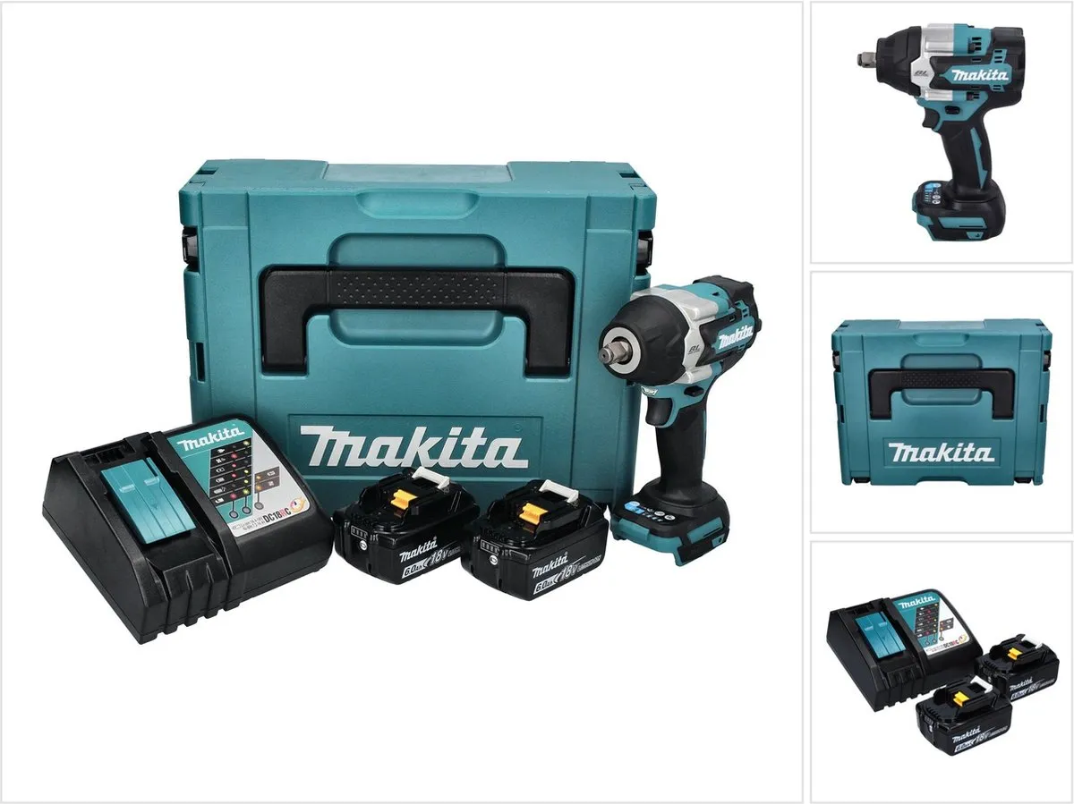 Makita DTW 700 RGJ Slagmoersleutel 18V 700Nm