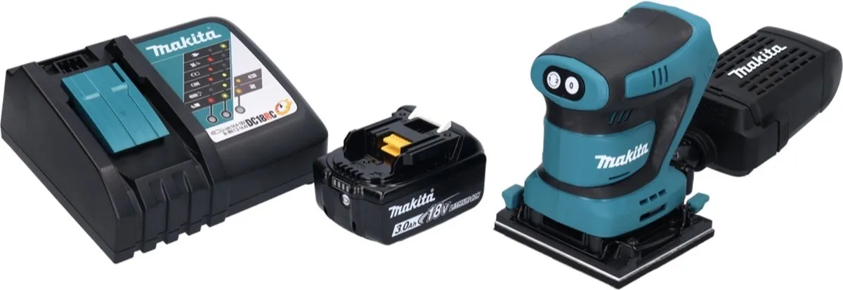 Makita DBO 480 RF1 Accu-Excentrische Schuurmachine 18V - 112x102mm