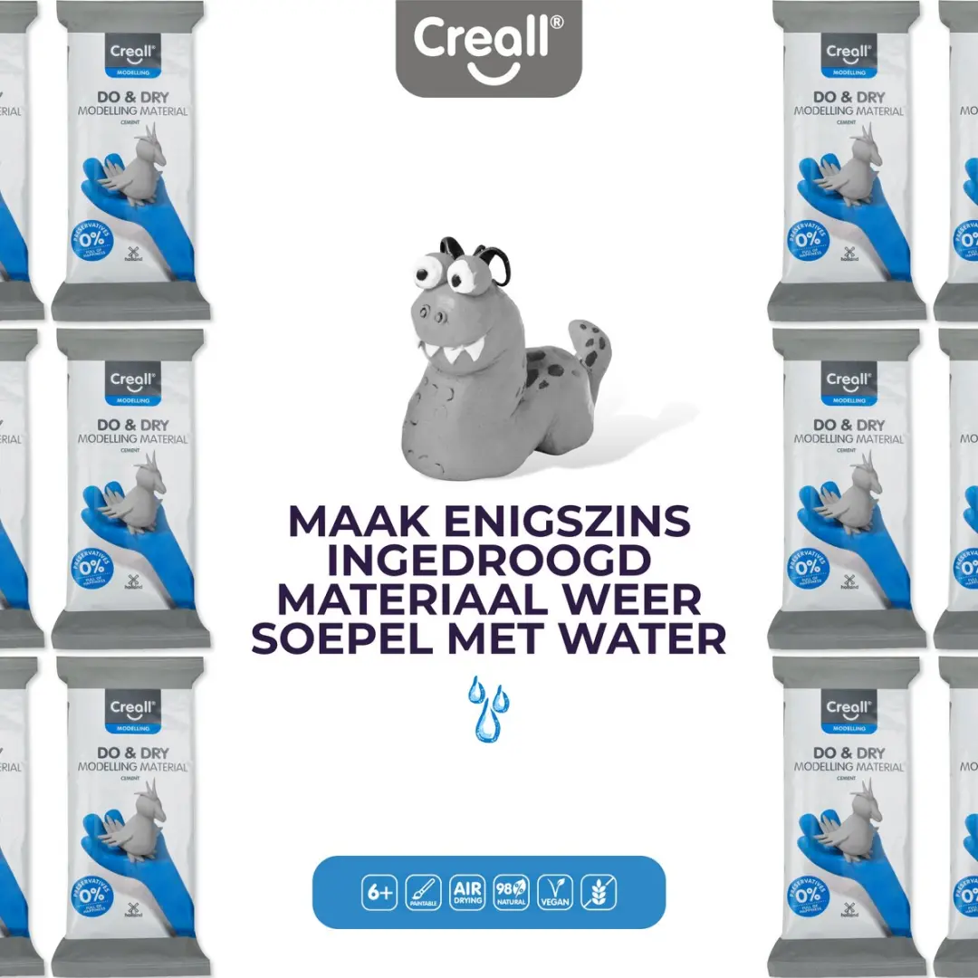Creall Do & Dry Luchtdrogende Klei Cement - 5x500g