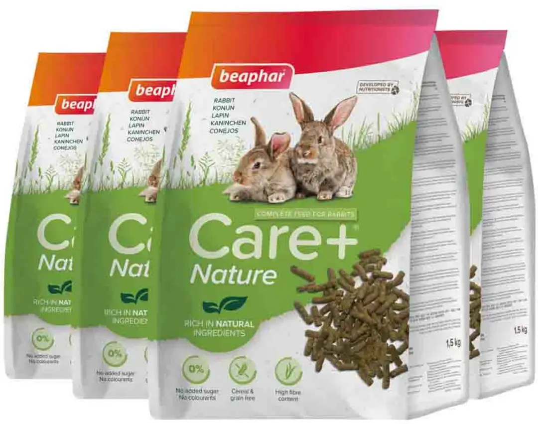 Beaphar Care+ Nature Konijnvoer 1,5kg - 4 Stuks - afbeelding 6 van 6