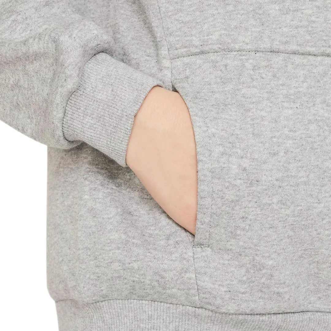 Nike NSW Club FLC HDY Hoodie FD3000-063 - Grijs/Wit - Maat L