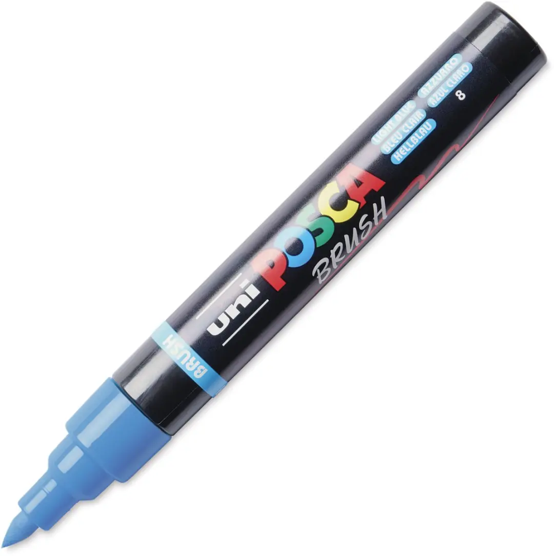 Posca Uni Brushmarker PC5BR Lichtblauw