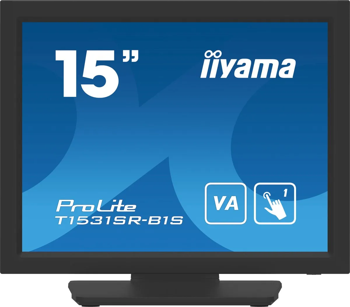 iiyama T1531SR-B1S Touchscreen Monitor 15" - 1024x768 - Zwart - afbeelding 6 van 6