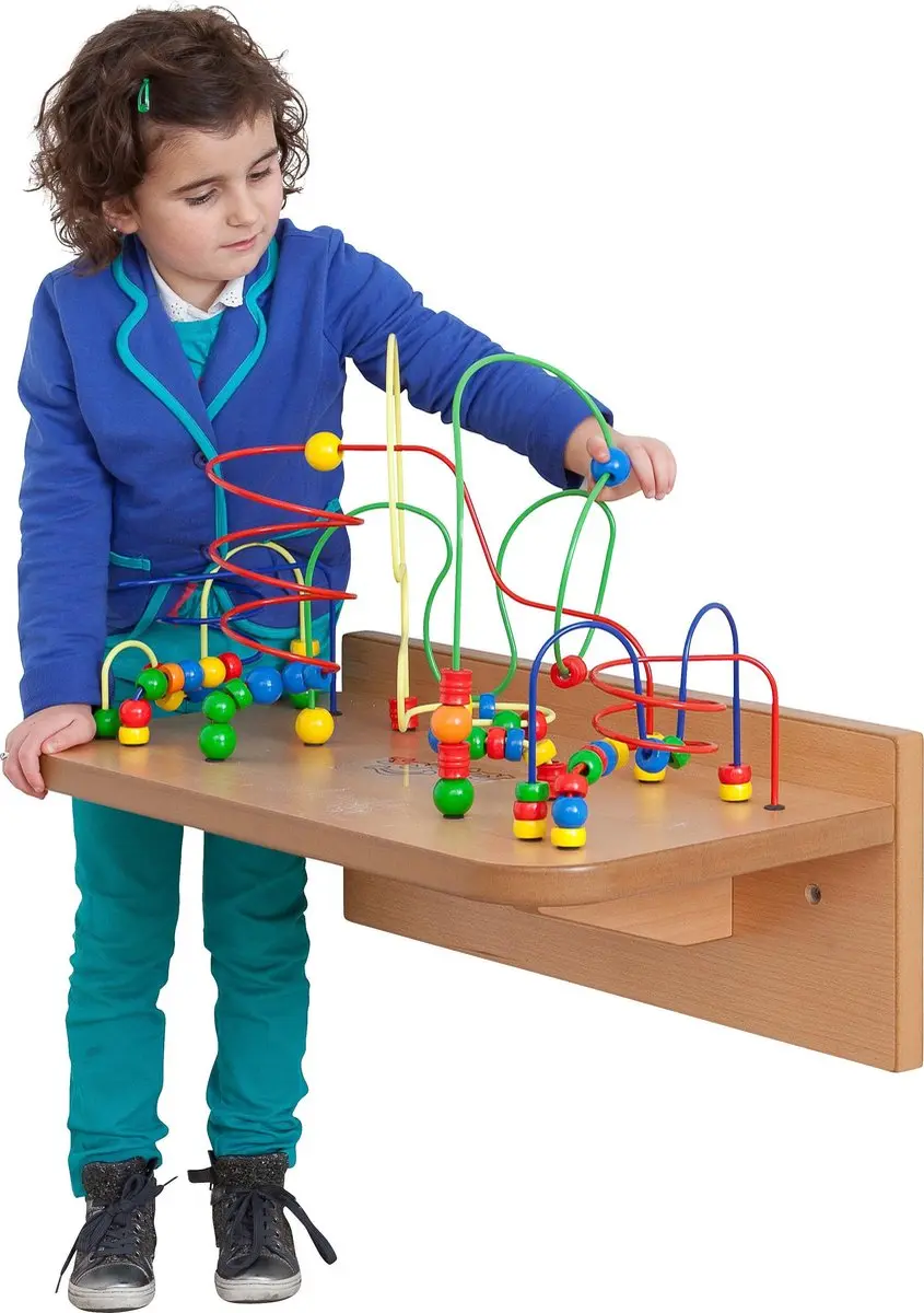 JoyToy Wandspeelbord met Kralenlabyrinth - Rood