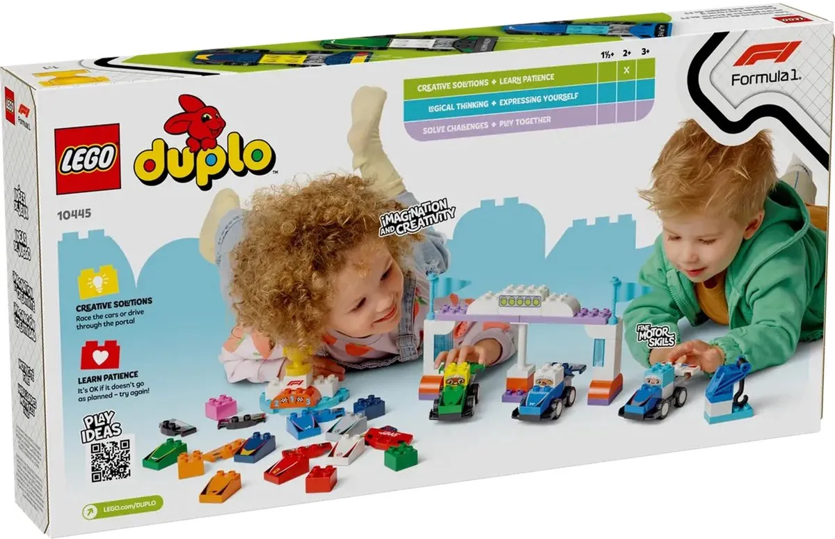 LEGO DUPLO F1 Team Racewagens 10445 - 3 Minifiguren - 70 Stukken - afbeelding 6 van 6