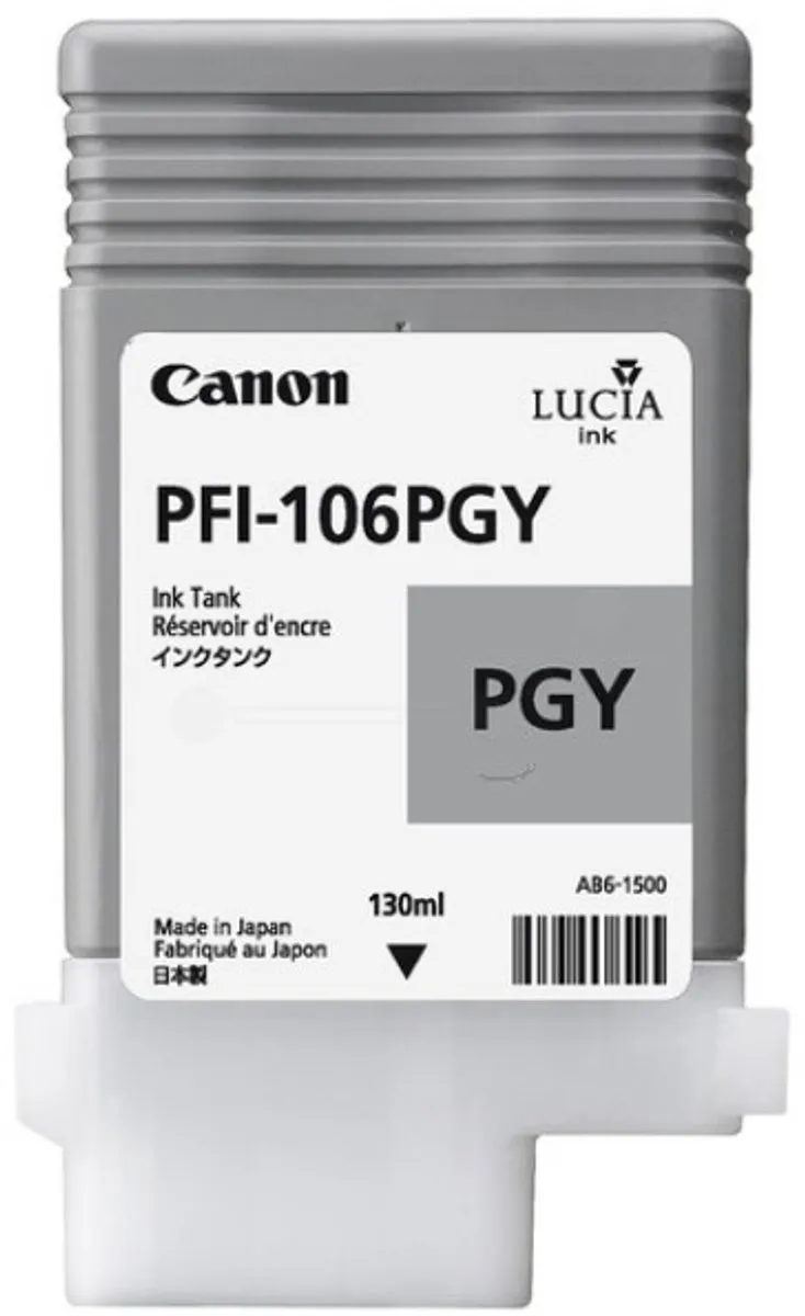 Canon PFI-106PGY Inktcartridge Grijs 130ml