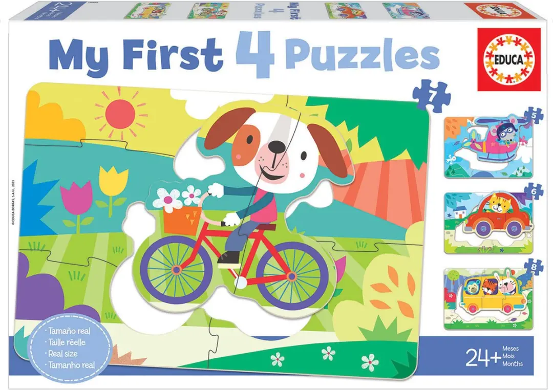 Educa Voertuigen Puzzel 6 Stuks - ED18898 - Meerkleurig