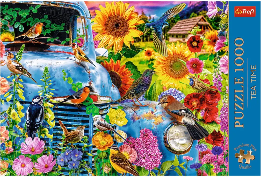 Trefl Legpuzzel 1000 Stuks Premium Plus Tea Time Country Life Songbirds - Multicolor