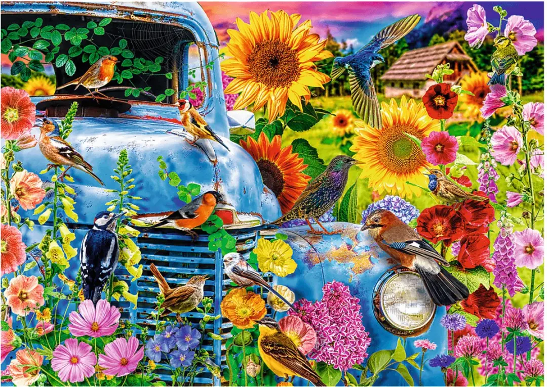 Trefl Legpuzzel 1000 Stuks Premium Plus Tea Time Country Life Songbirds - Multicolor