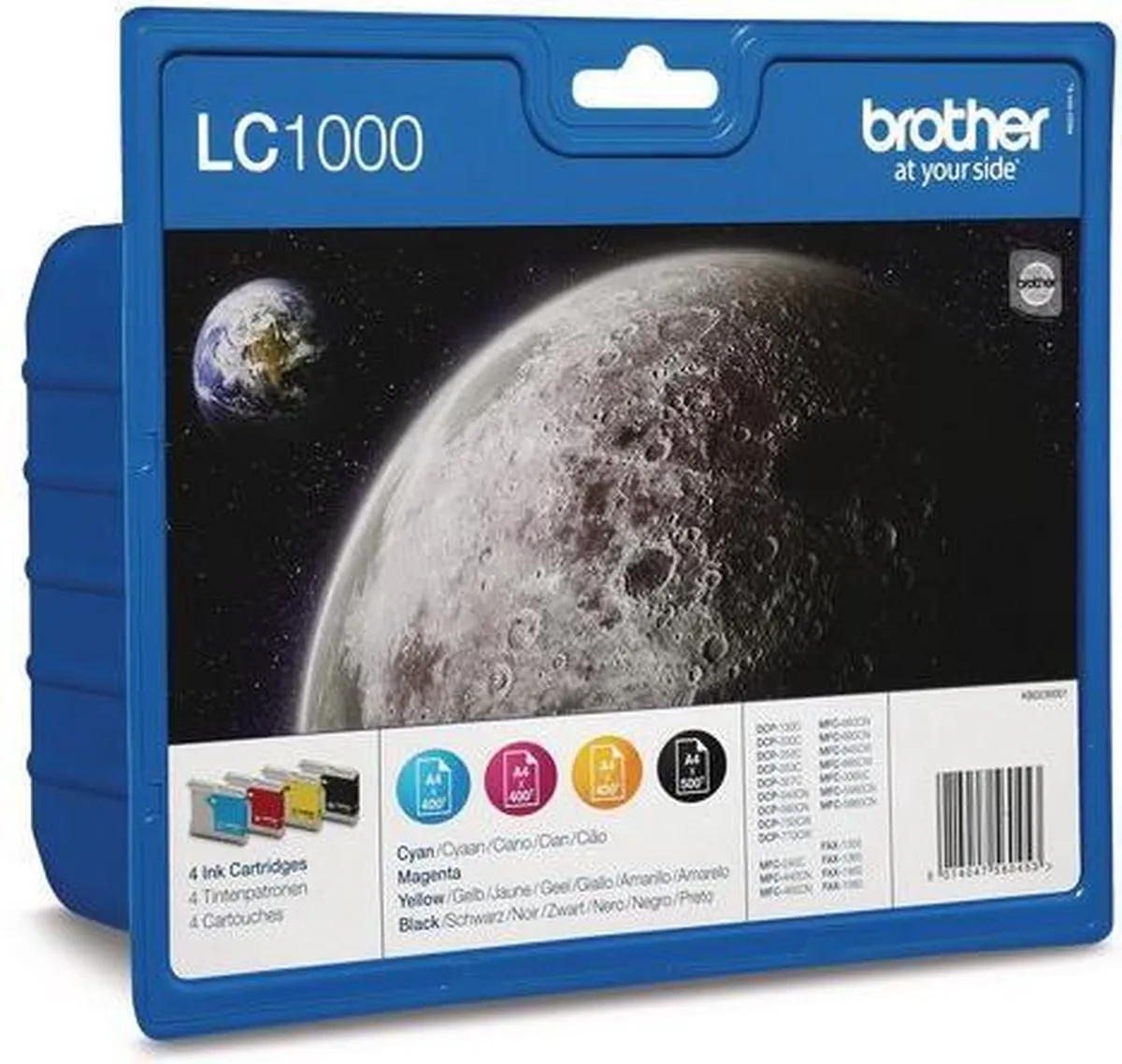 Brother LC1000BK Inktcartridge - 4 Kleuren - 18ml