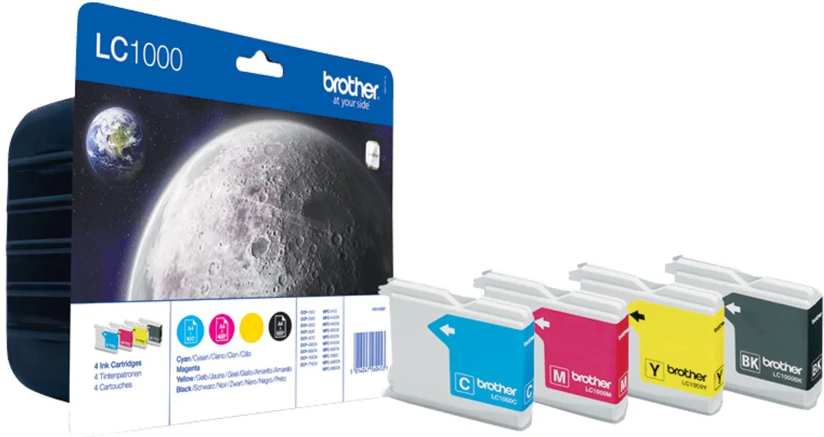 Brother LC1000BK Inktcartridge - 4 Kleuren - 18ml