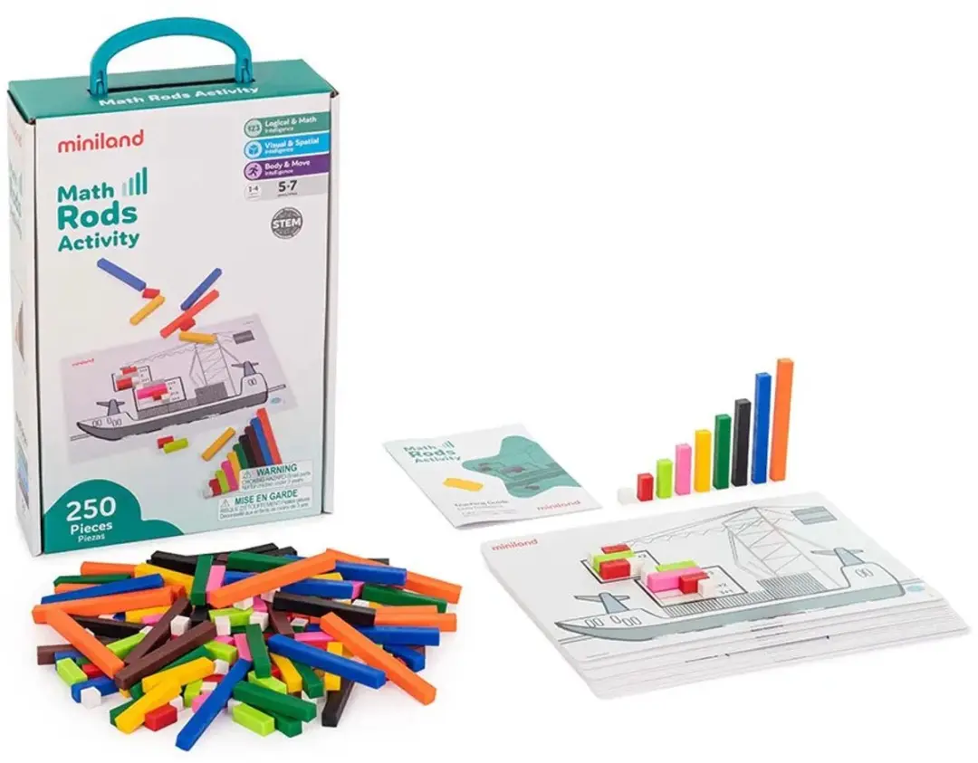 Miniland Wiskundige Activiteiten - 100 Stukken - Multicolor