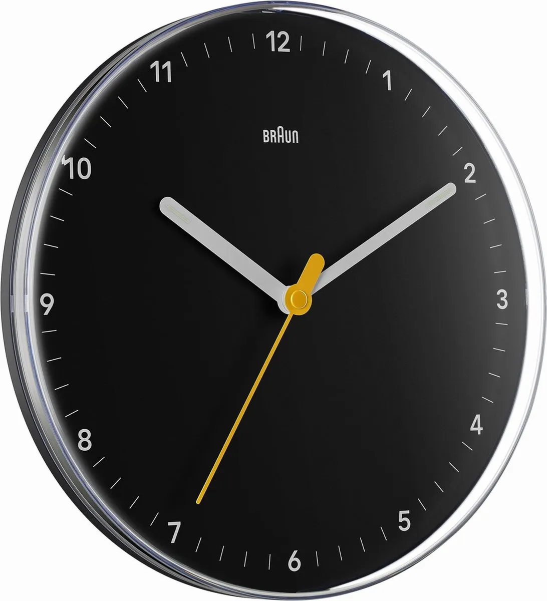 Braun BC26B Wandklok - Analoog - 23cm - Zwart