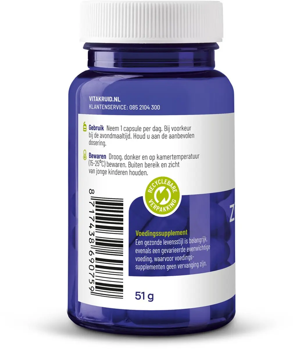 Vitakruid Zink Methionine Koper 180g - 2x90 Vegancapsules