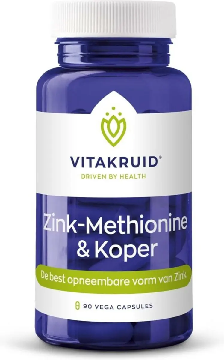 Vitakruid Zink Methionine Koper 180g - 2x90 Vegancapsules