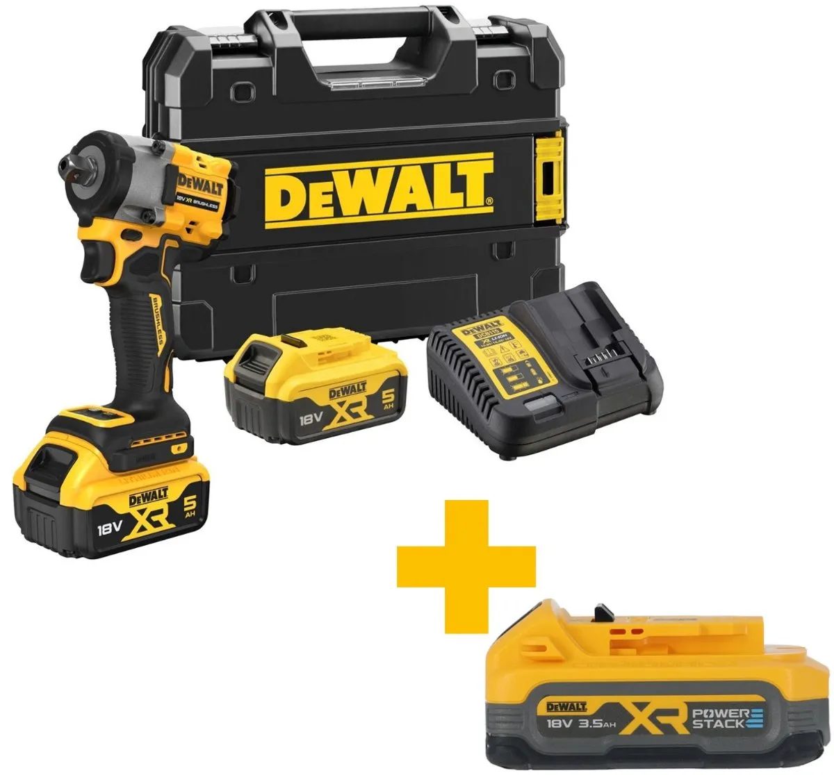 DeWalt DCF922P2T Accu Slagmoersleutel 18V XR - 406Nm - 12 Stuks