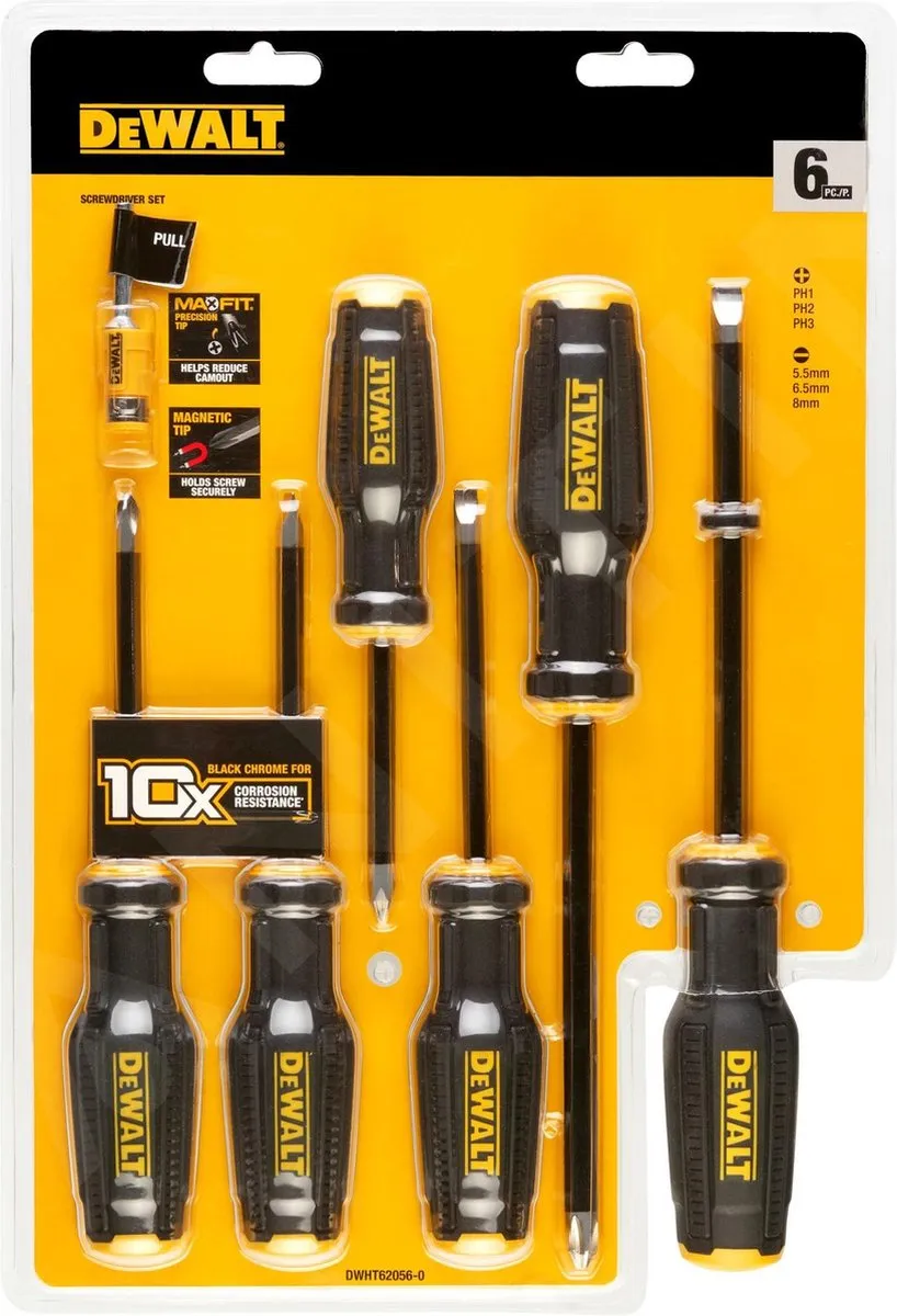 DeWalt FULLFIT Schroevendraaierset DWHT62056-0 - 6-delig