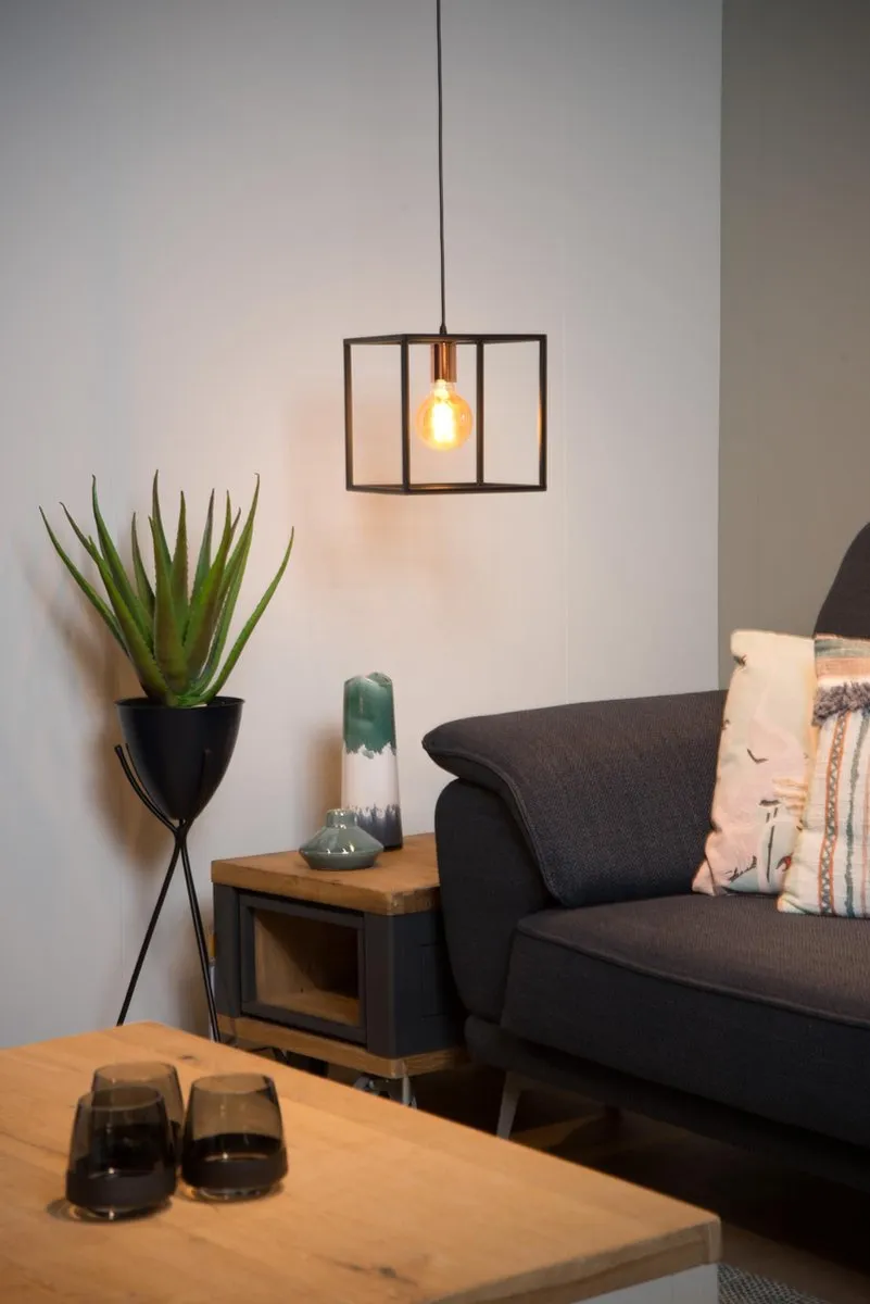 Lucide Arthur Hanglamp E27 - Zwart