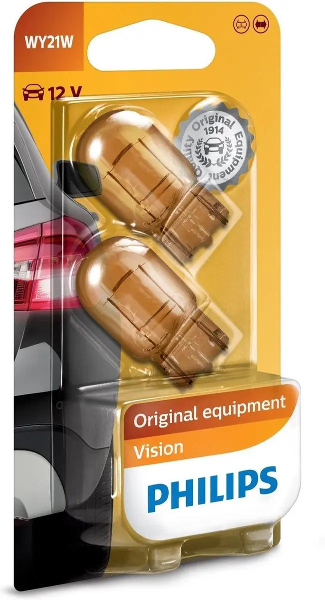 Philips WY21W 12V Set - 2 Stuks - Oranje