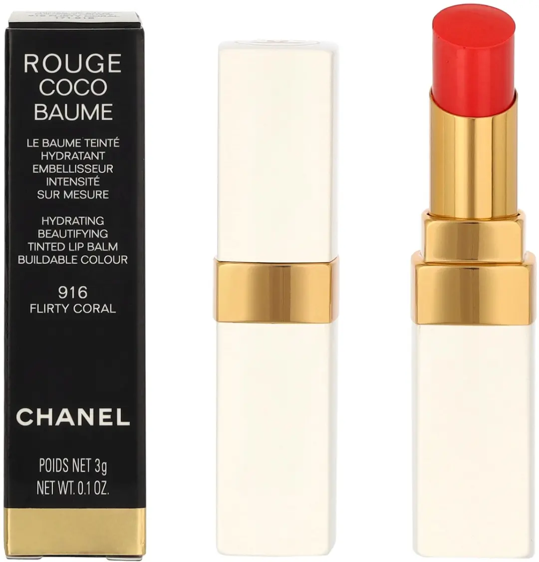 Chanel Rouge Coco Baume Lip Balm 916 Flirty Coral