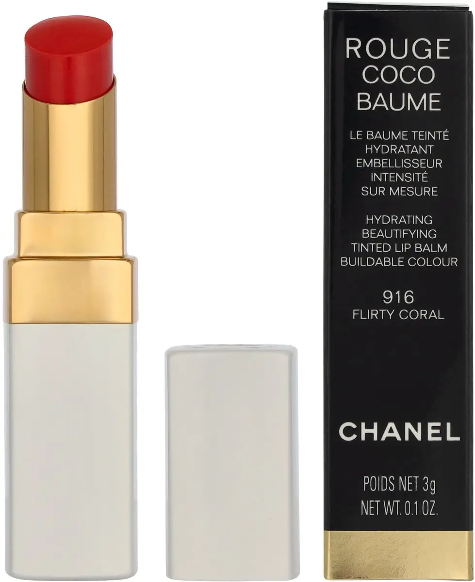 Chanel Rouge Coco Baume Lip Balm 916 Flirty Coral - 3g
