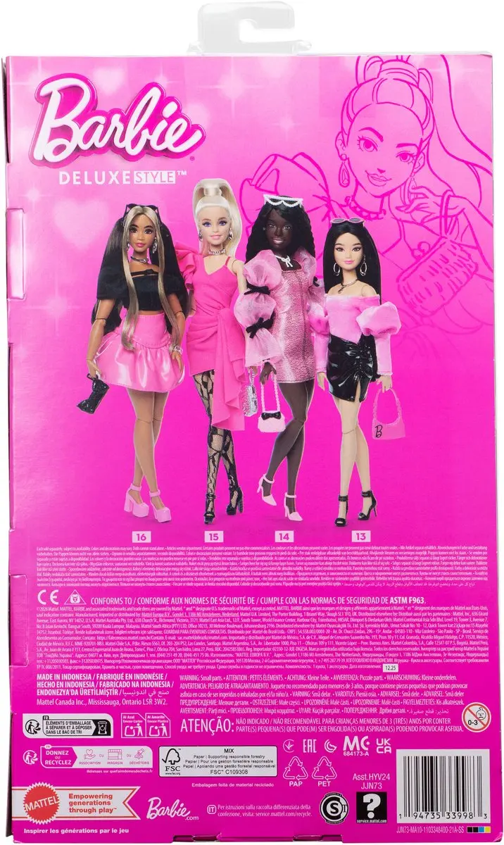Barbie Deluxe Stijl Pop - Modepop Meerkleurig
