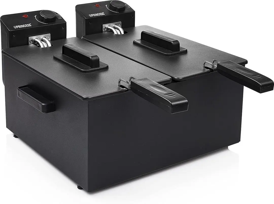 Princess Dubbele Frituurpan 182028 - 1800W - 3L - Zwart - afbeelding 2 van 6