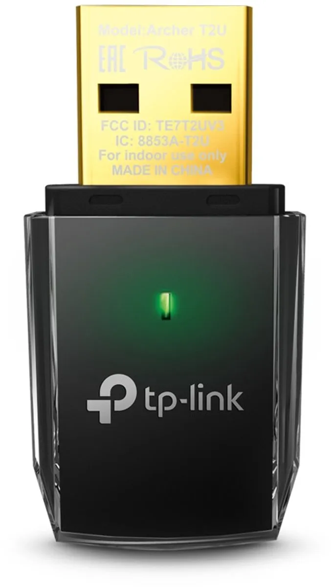 TP-Link Archer T2U Wireless USB Adapter - Zwart