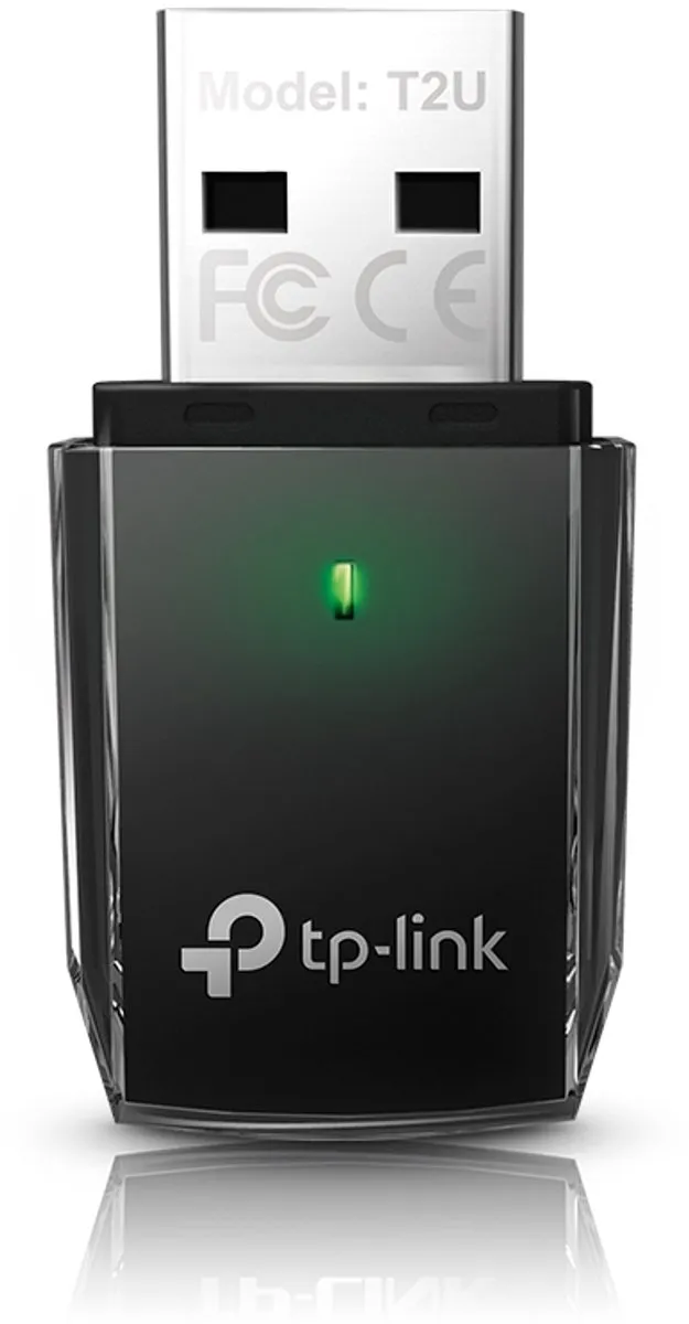 TP-Link Archer T2U Wireless USB Adapter - Zwart