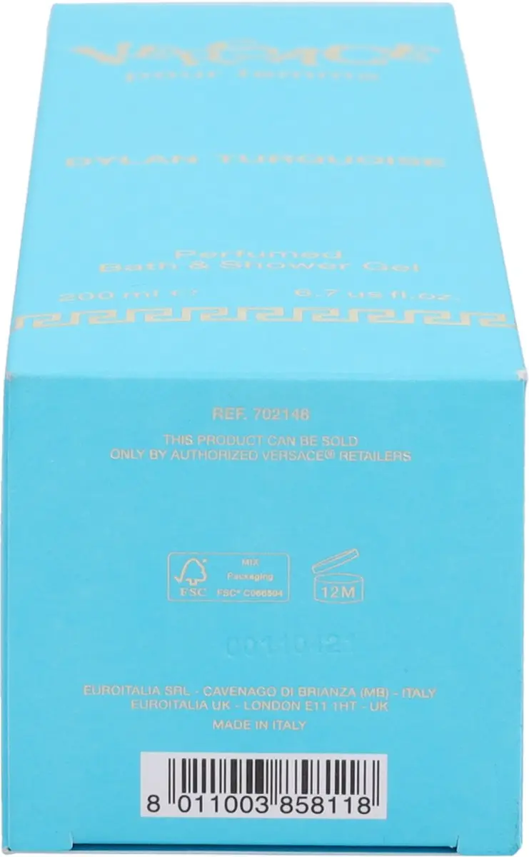 Versace Dylan Douchegel 200ml - Turquoise