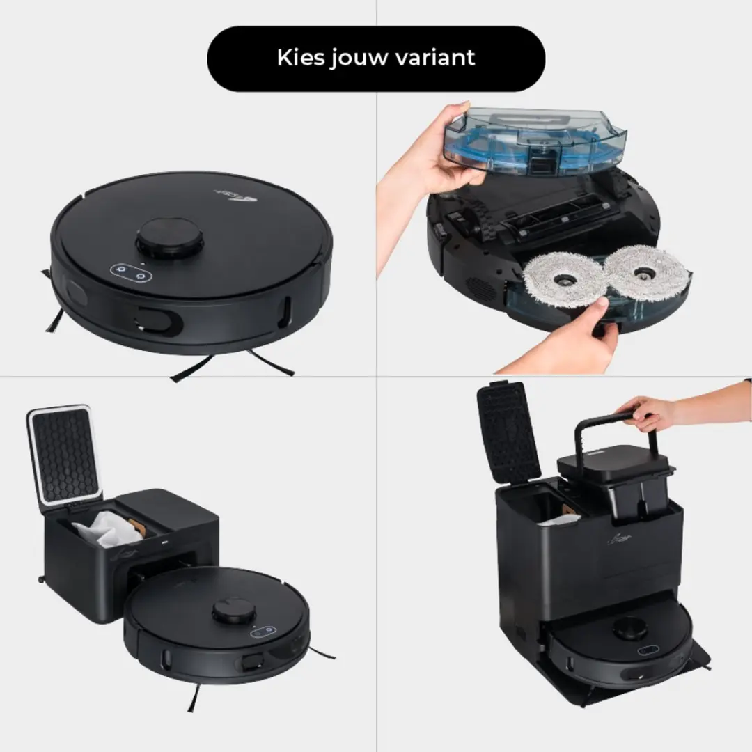 Zoef Robot Willem 2.0 WSH900Z Robotstofzuiger - 6000Pa - Zwart