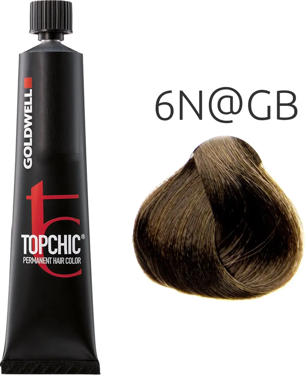 Goldwell Topchic Permanent Haarverf 6N@GB 60ml - Bruin