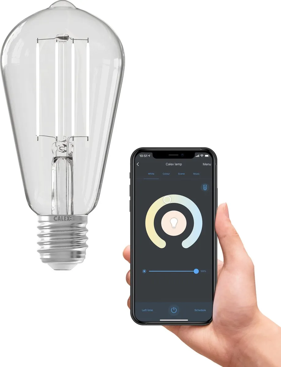 Calex Slimme LED Filament Lamp E27 7W