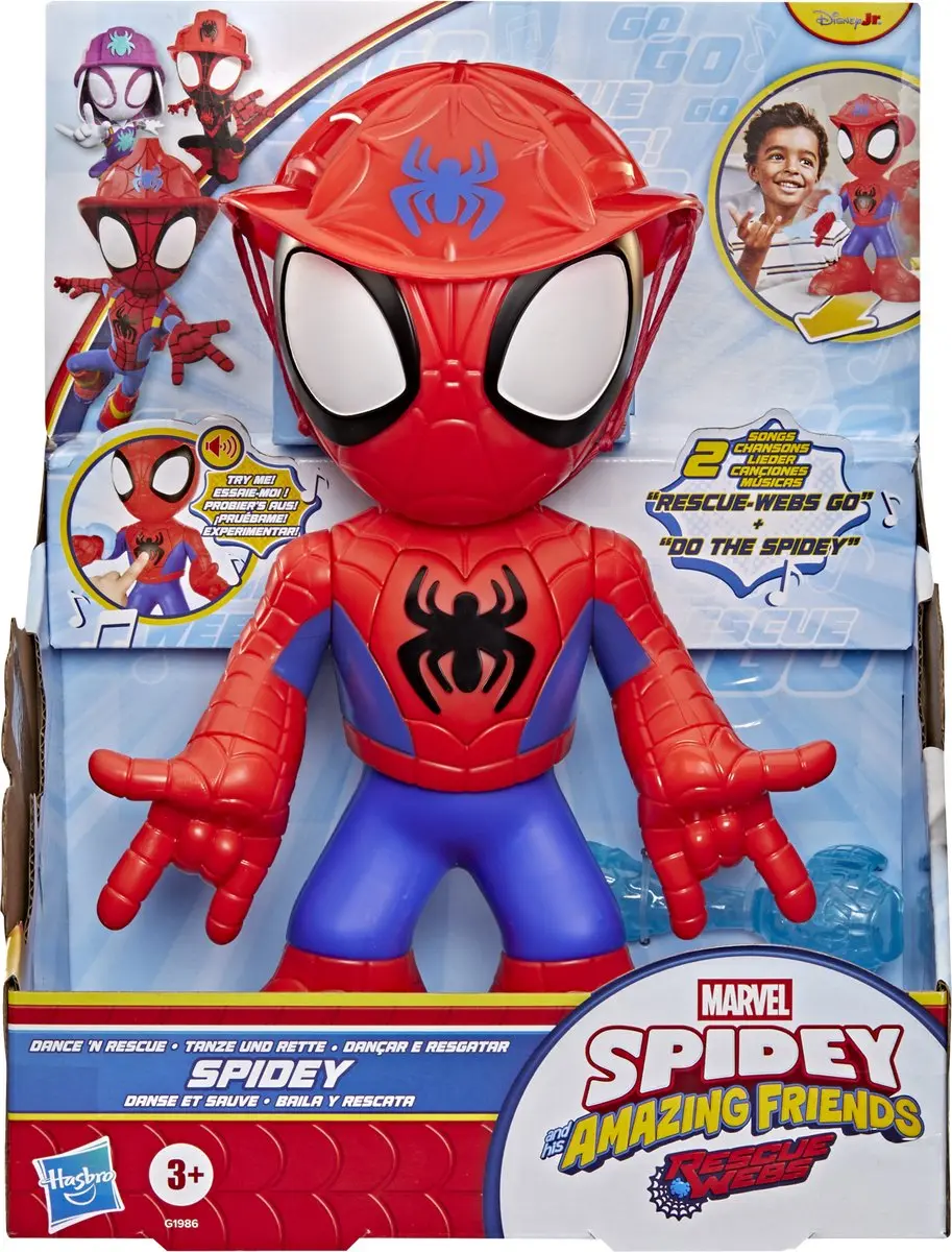 Hasbro Marvel Spidey and His Amazing Friends Dance 'N Rescue Spidey 25cm - Multicolor