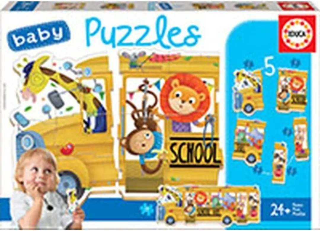 Educa Schoolbus Puzzel 19 Stuks - Meerkleurig