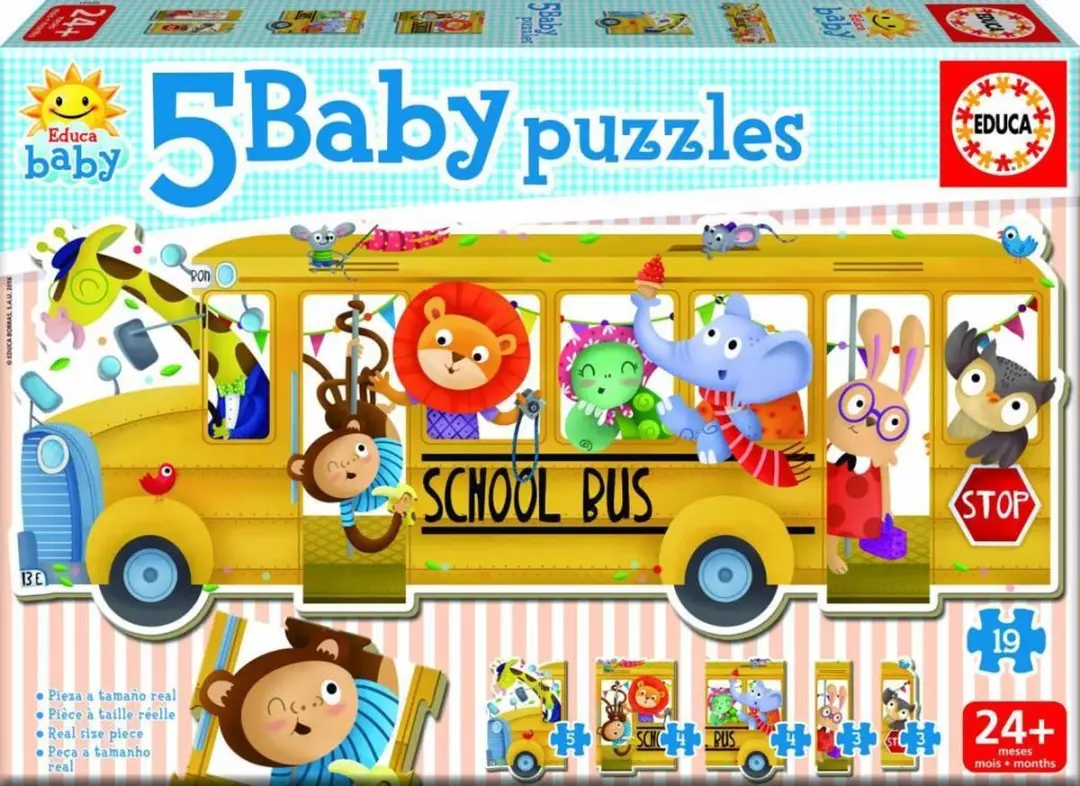 Educa Schoolbus Puzzel 19 Stuks