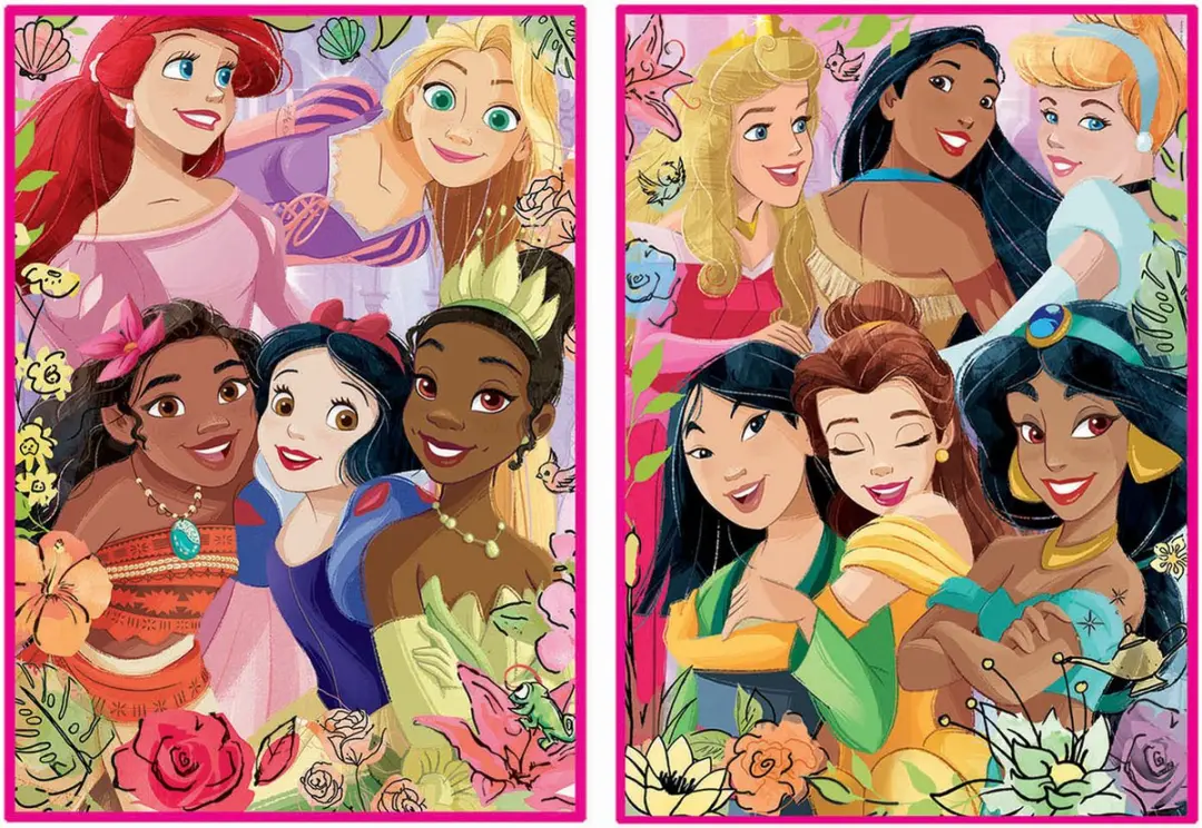 Educa Disney Prinsessen Puzzel 1000 Stuks - 2x500