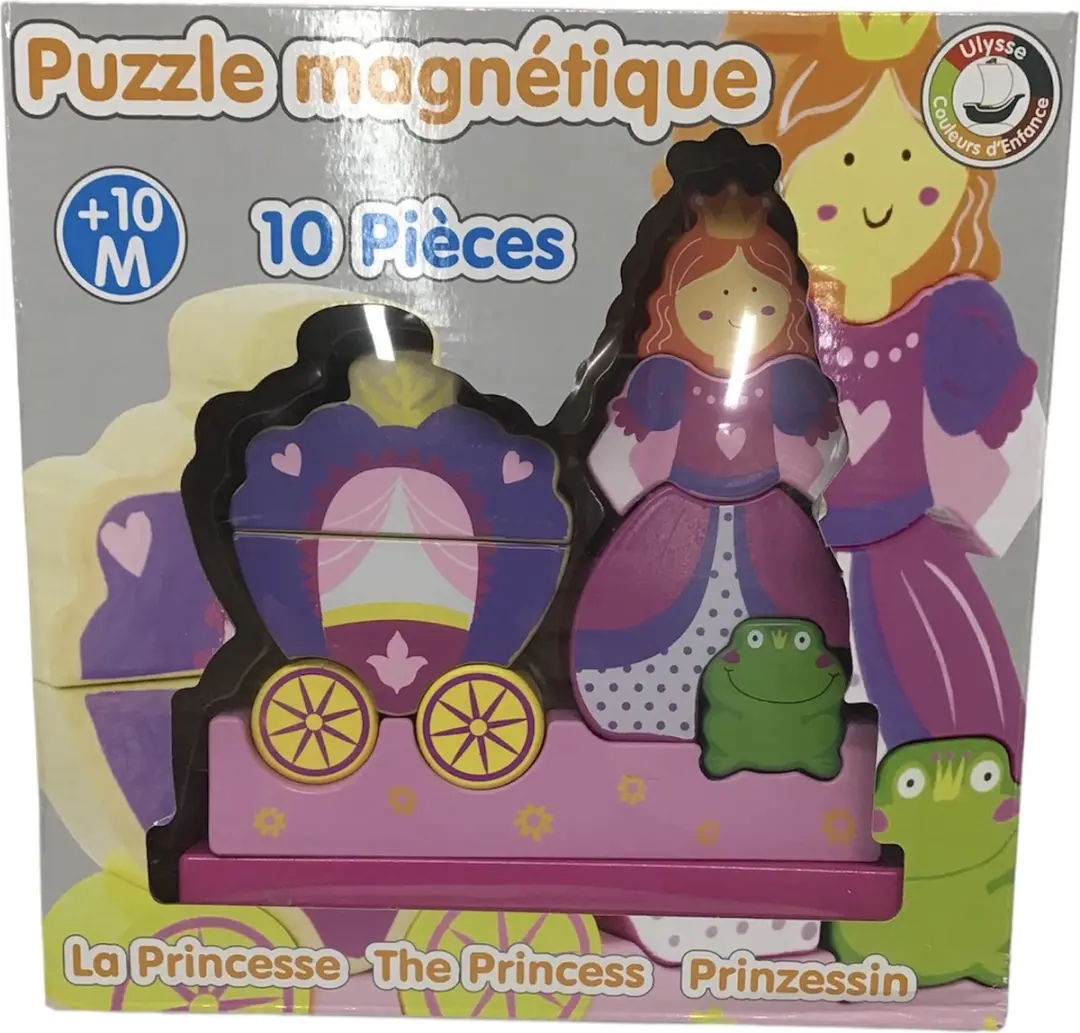 Simply for Kids Ulysse Magnetische Prinses Puzzel 10-delig - 20x20cm - Multi