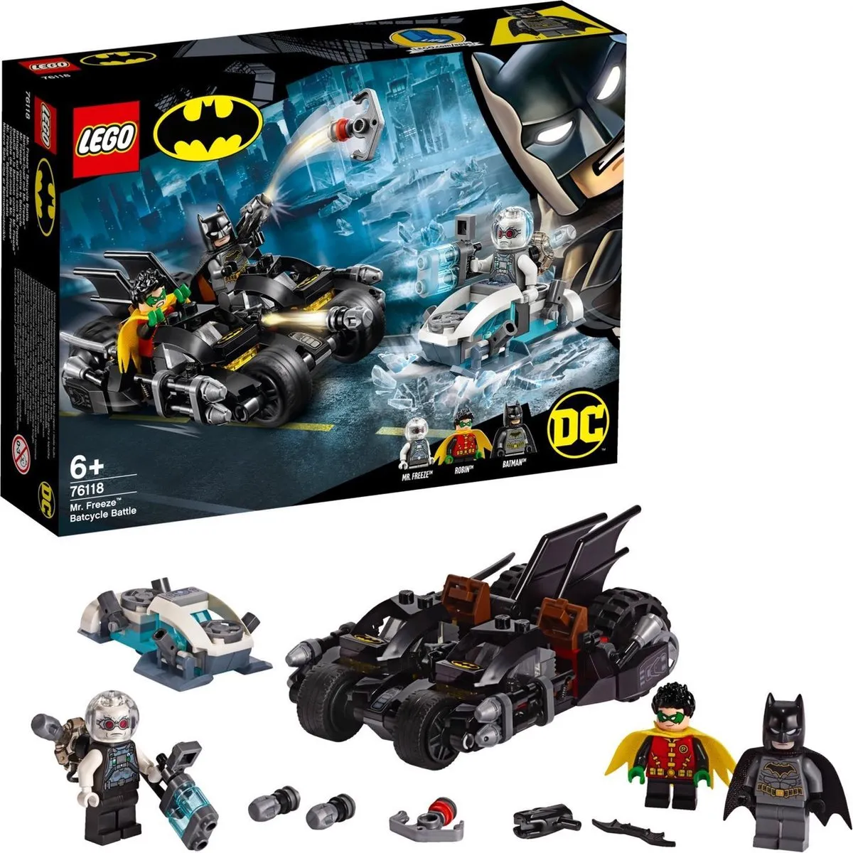 LEGO Batman Mr. Freeze Het Batcycle-gevecht 76118 - 200 Stukken