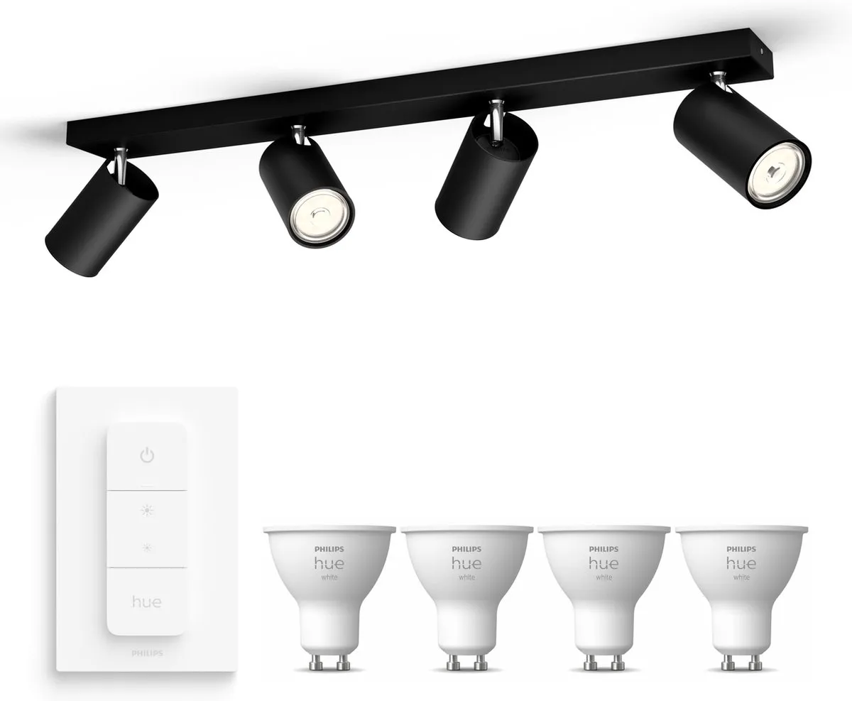 Philips Hue Kosipo Opbouwspot Zwart