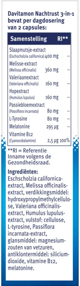Davitamon Nachtrust 3-in-1 - 80 capsules (4x20)