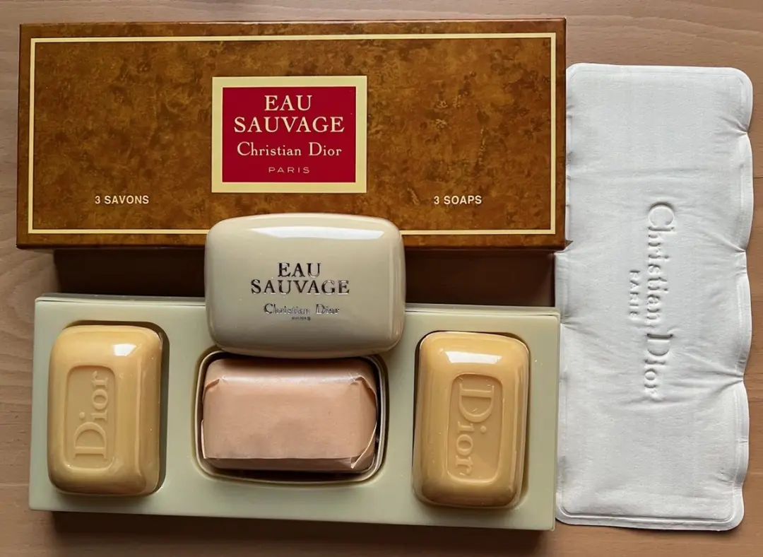 Dior Eau Sauvage Zeep Set 3x100g - Vintage Travel Case