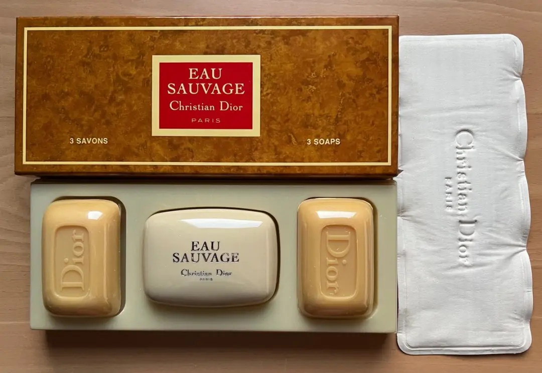 Dior Eau Sauvage Zeep Set 3x100g - Vintage Travel Case