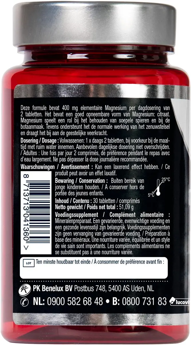 Lucovitaal Magnesium Citraat 30 Tabletten - afbeelding 6 van 6