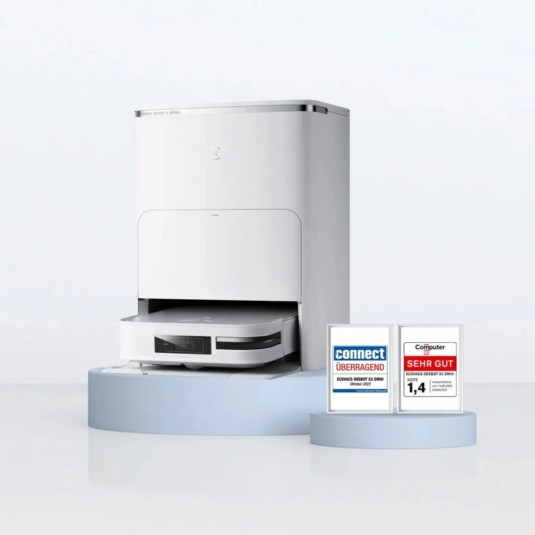 Ecovacs Deebot X2 OMNI Stofzuig- en dweilrobot - Zwart